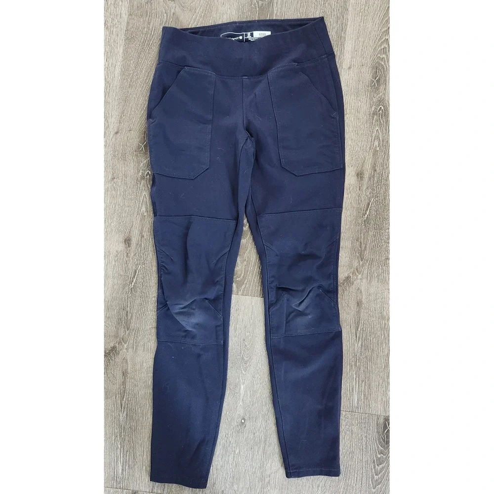 Carhartt Force Fitted Utility Leggings Navy Blue Work Pants Womens XS Regular